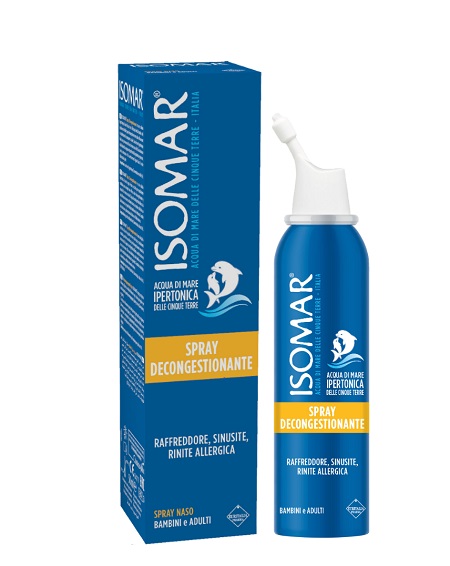 ISOMAR NASO CHIUSO SOLUZIONE ACQUA DI MARE IPERTONICA PER DECONGESTIONE NASO CHIUSO 50 ML - Farmacia Dott. Pasquale Russo