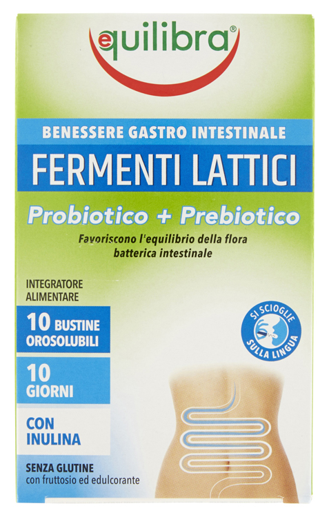 FERMENTI LATTICI PROBIOTICO + PREBIOTICO 10 BUSTINE OROSOLUBILI - Farmacia Dott. Pasquale Russo