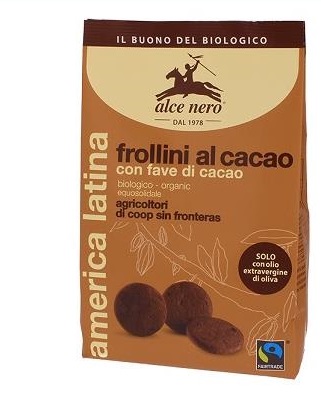 FROLLINI CACAO CON FAVE BIO FAIRTRADE 250 G - Farmacia Dott. Pasquale Russo