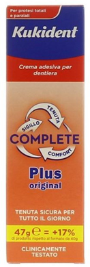 KUKIDENT PLUS COMPLETE CREMA ADESIVA PER PROTESI DENTARIE 47 G - Farmacia Dott. Pasquale Russo