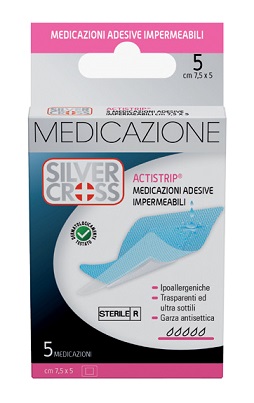SILVER CROSS ACTISTRIP MEDICAZIONE ADESIVA 7,5X5 CM 5 PEZZI - Farmacia Dott. Pasquale Russo