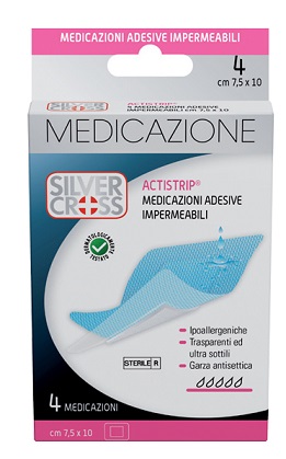 SILVER CROSS ACTISTRIP MEDICAZIONE ADESIVA 7,5X10 CM 4 PEZZI - Farmacia Dott. Pasquale Russo