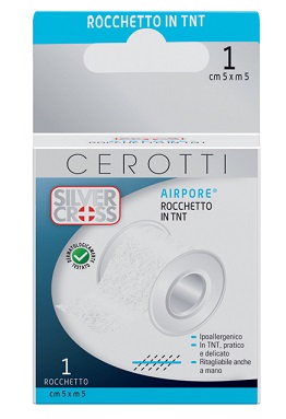 CEROTTO IN ROCCHETTO SILVER CROSS AIRPORE 5X500 CM 1 PEZZO - Farmacia Dott. Pasquale Russo