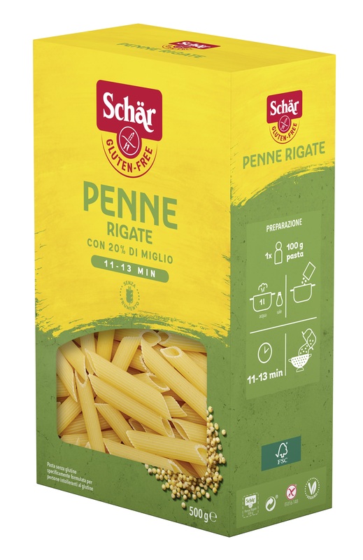 SCHAR PENNE RIGATE 500 G - Farmacia Dott. Pasquale Russo