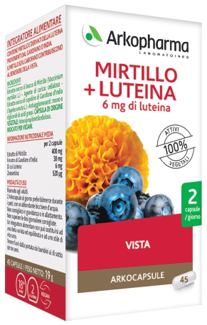 ARKO CAPSULE MIRTILLO+LUTEINA 45 CAPSULE - Farmacia Dott. Pasquale Russo
