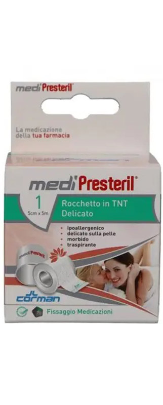 CEROTTO IN ROCCHETTO IN TNT MEDIPRESTERIL DELICATO M5X5CM - Farmacia Dott. Pasquale Russo