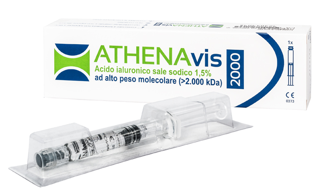 SIRINGA INTRA-ARTICOLARE ATHENAVIS 2000 ACIDO IALURONICO 1,5% 30 MG 2 ML 3 PEZZI - Farmacia Dott. Pasquale Russo