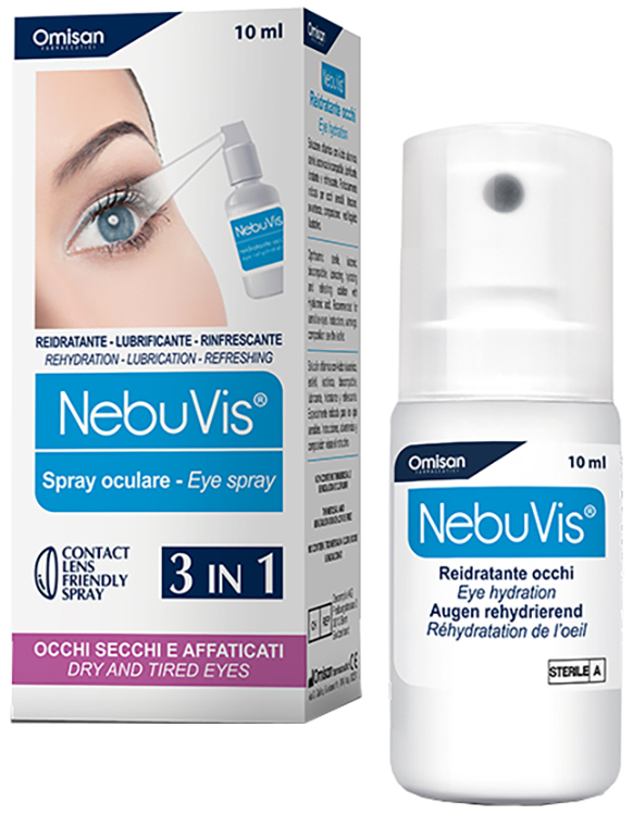 NEBUVIS REIDRATANTE OCCHI SPRAY 10 ML 1 PEZZO - Farmacia Dott. Pasquale Russo