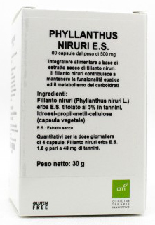 PHYLLANTHUS NIRURI ESTRATTO SECCO 60 CAPSULE - Farmacia Dott. Pasquale Russo