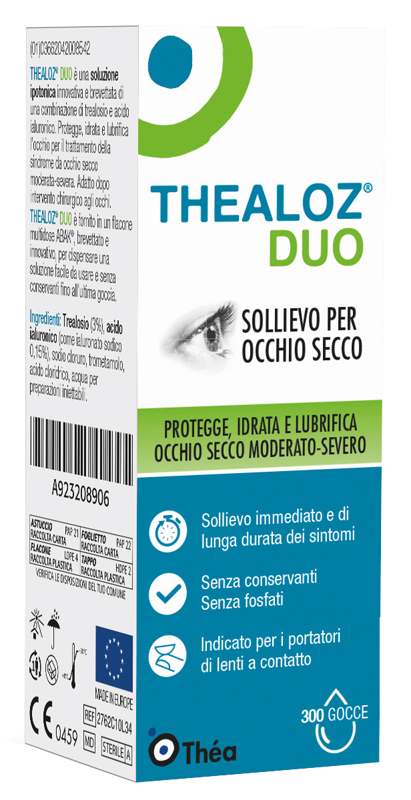 THEALOZ DUO SOLUZIONE OCULARE FLACONE 10 ML - Farmacia Dott. Pasquale Russo