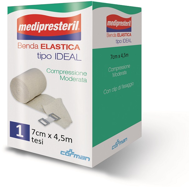 BENDA ELASTICA MEDIPRESTERIL IDEAL CM7X45MT - Farmacia Dott. Pasquale Russo