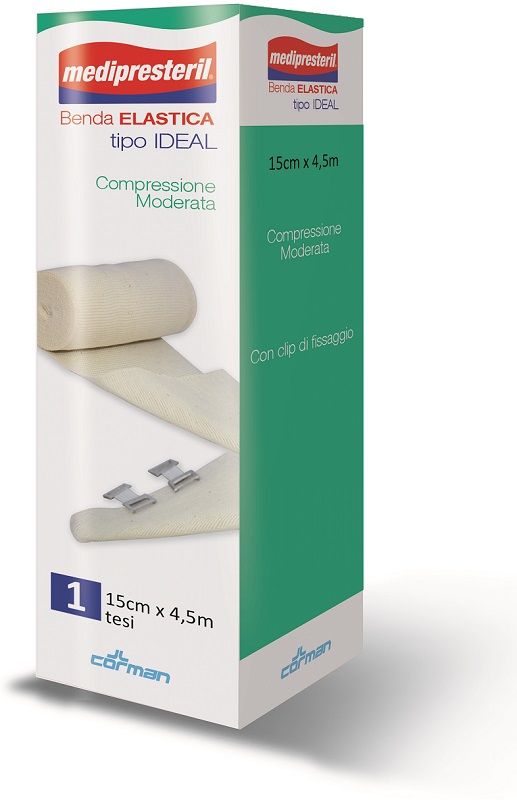 BENDA ELASTICA MEDIPRESTERIL IDEAL CM15X45MT - Farmacia Dott. Pasquale Russo
