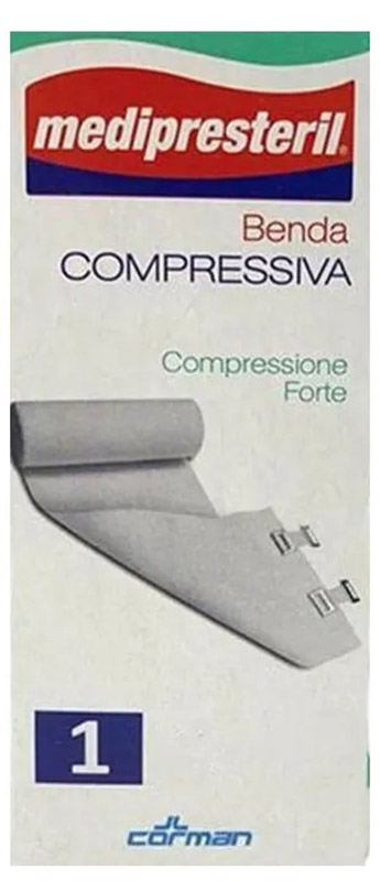 BENDA MEDIPRESTERIL COMPRESSIONE FORTE M4,5X10CM TESI - Farmacia Dott. Pasquale Russo
