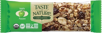 TASTE OF NATURE BARRETTE ALL MELE BIO VEGAN AD ALTO CONTENUTO DI FIBRE 40 G - Farmacia Dott. Pasquale Russo