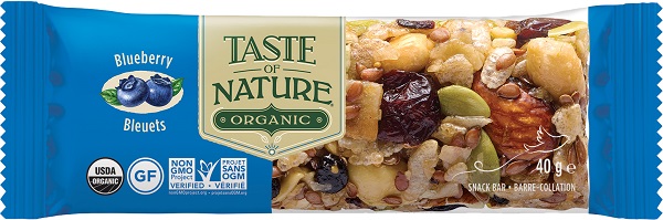 TASTE OF NATURE BARRETTA AI MIRTILLI BIO VEGAN AD ALTO CONTENUTO DI FIBRE 40 G - Farmacia Dott. Pasquale Russo