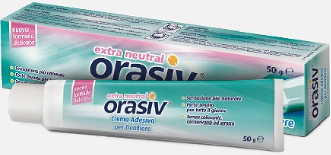 ORASIV EXTRA CREMA NEUTRAL ADESIVA PER PROTESI DENTARIA 50 G - Farmacia Dott. Pasquale Russo