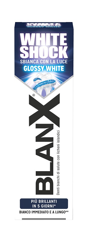 BLANX WHITE SHOCK SBIANCANTE DENTI 75 ML - Farmacia Dott. Pasquale Russo