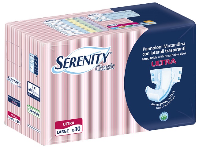 PANNOLONE A MUTANDINA SERENITY CLASSIC ULTRA ALOE LARGE 30 PEZZI - Farmacia Dott. Pasquale Russo