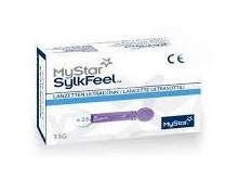 LANCETTE PUNGIDITO MYSTAR SYLKFEEL LANCETS 33 GAUGE 25 PEZZI - Farmacia Dott. Pasquale Russo