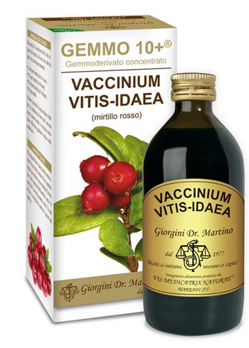 GEMMO 10+ MIRTILLO ROSSO LIQUIDO ANALCOLICO 200 ML - Farmacia Dott. Pasquale Russo