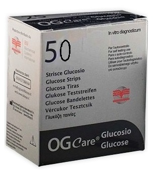 STRISCE MISURAZIONE GLICEMIA OGCARE 50 PEZZI - Farmacia Dott. Pasquale Russo