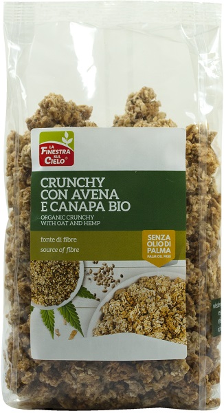 FSC CRUNCHY CON AVENA E CANAPA BIO AD ALTO CONTENUTO DI FIBRA CON OLIO DI GIRASOLE E SENZA OLIO DI PALMA 375 G - Farmacia Dott. Pasquale Russo