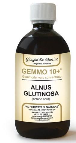 GEMMO 10+ ONTANO NERO 500 ML LIQUIDO ANALCOLICO - Farmacia Dott. Pasquale Russo