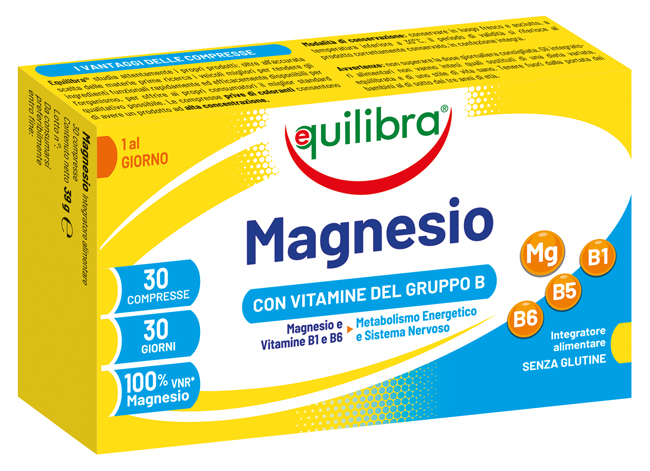 MAGNESIO CON VITAMINE GRUPPO B 30 COMPRESSE - Farmacia Dott. Pasquale Russo