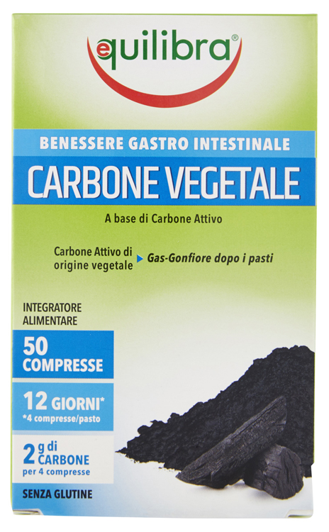 CARBONE VEGETALE 50 COMPRESSE - Farmacia Dott. Pasquale Russo