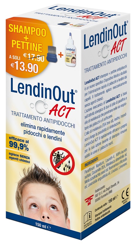LENDINOUT ACT ANTIPIDOCCHI 150 ML - Farmacia Dott. Pasquale Russo