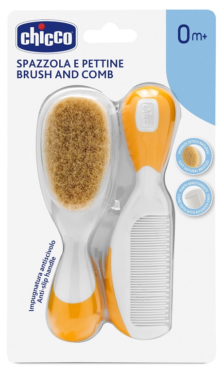 CHICCO SPAZZOLA + PETTINE ARANCIONE - Farmacia Dott. Pasquale Russo