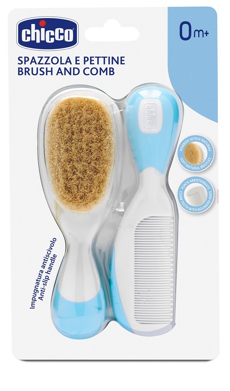CHICCO SPAZZOLA + PETTINE AZZURRO - Farmacia Dott. Pasquale Russo