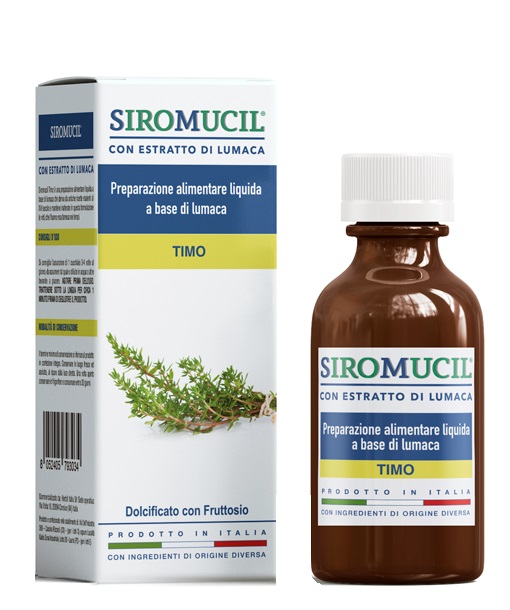 SIROMUCIL PREPARATO ALIMENTARE CON ESTRATTO DI LUMACA AL TIMO 150 ML - Farmacia Dott. Pasquale Russo