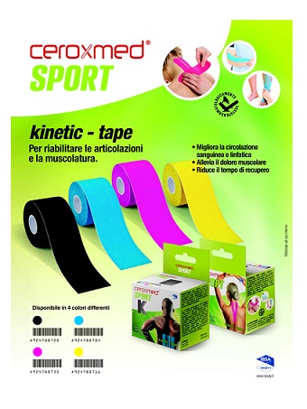 CEROXMED SPORT KINETIC TAPE BLU 1 PEZZO - Farmacia Dott. Pasquale Russo
