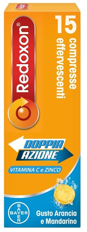 REDOXON DOPPIA AZIONE 15 COMPRESSE EFFERVESCENTI VITAMINA C ZINCO ARANCIA E MANDARINO 45,78 G - Farmacia Dott. Pasquale Russo