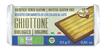 GHIOTTONE BISCOTTO ACCOPPIATO CON CIOCCOLATO AL LATTE 23 G - Farmacia Dott. Pasquale Russo