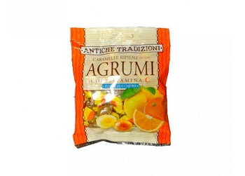 ANTICHE TRADIZIONI CARAMELLE RIPIENE CON VITAMINA C GUSTO AGRUMI 60 G - Farmacia Dott. Pasquale Russo