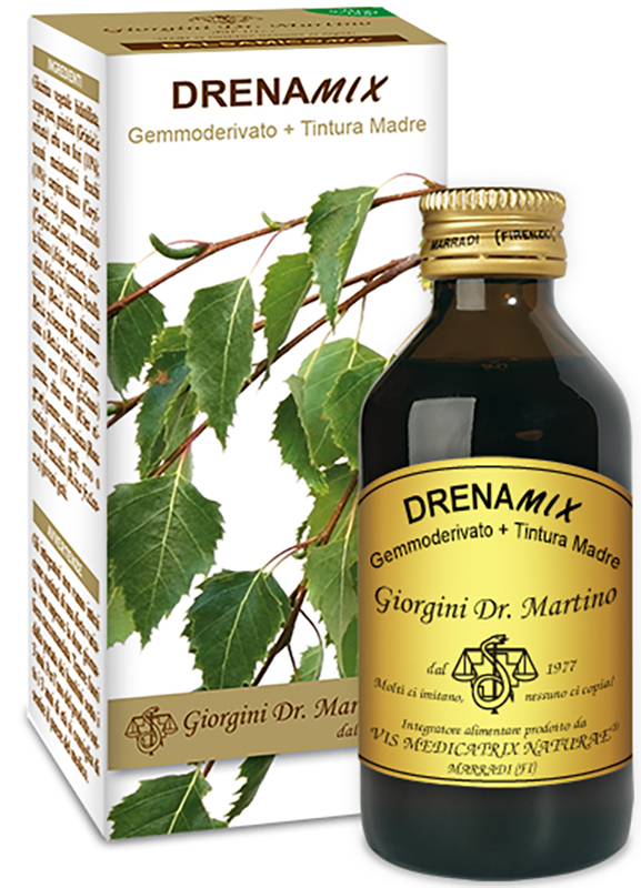 DRENAMIX GEMMODERIVATO + TINTURA MADRE SENZA ALCOOL 100 ML - Farmacia Dott. Pasquale Russo