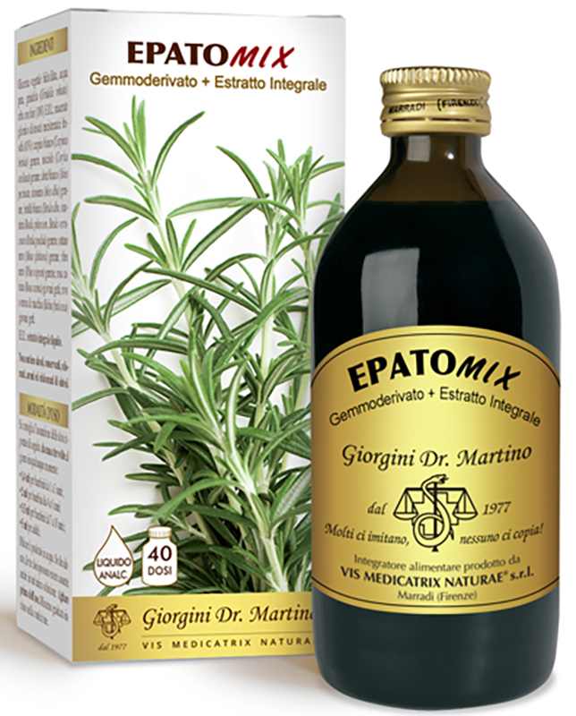 EPATOMIX GEMMODERIVATO + ESTRATTO INTEGRALE SENZA ALCOOL 200 ML - Farmacia Dott. Pasquale Russo