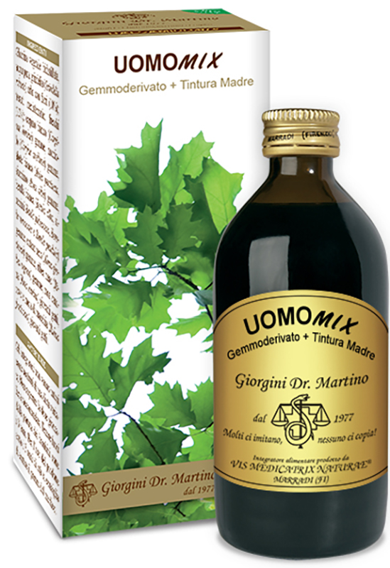 UOMOMIX GEMMODERIVATO + TINTURA MADRE SENZA ALCOOL 200 ML - Farmacia Dott. Pasquale Russo