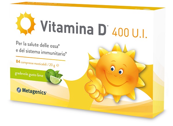 VITAMINA D 400 UI 84 COMPRESSE MASTICABILI GUSTO LIME - Farmacia Dott. Pasquale Russo