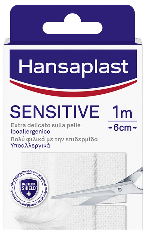 HANSAPLAST STRISCIA SENSITIVE PRETAGLIATA 1X6CM 10 PEZZI - Farmacia Dott. Pasquale Russo