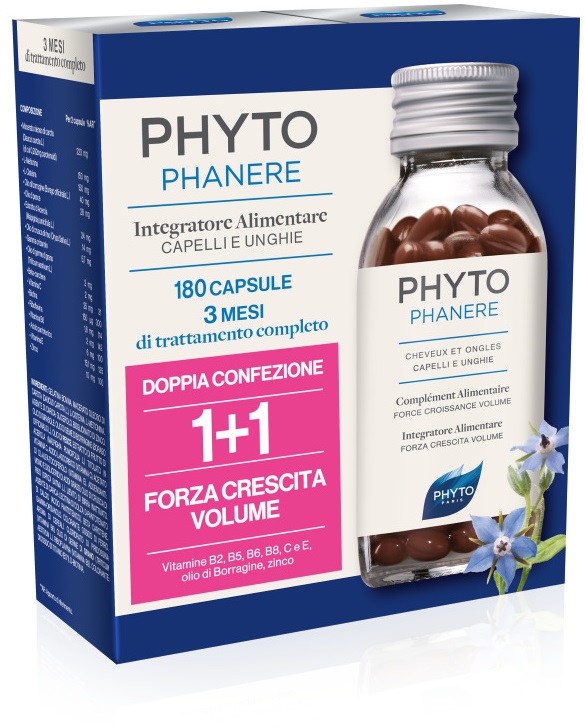 PHYTO PARIS PHYTOPHANERE INTEGRATORE ALIMENTARE CAPELLI/UNGHIE 90+90 CAPSULE - Farmacia Dott. Pasquale Russo