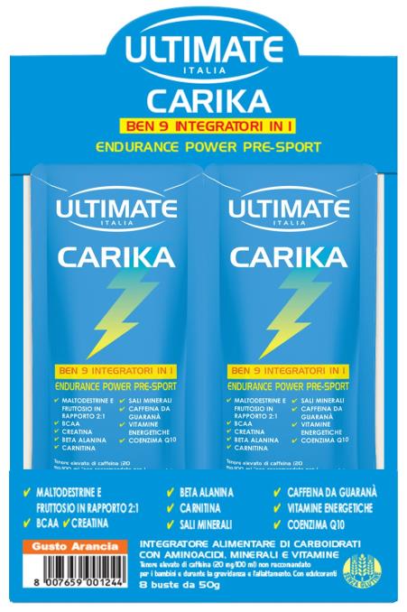 CARIKA ARANCIA 8 BUSTE 50G - Farmacia Dott. Pasquale Russo