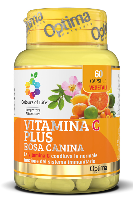 COLOURS OF LIFE VITAMINA C PLUS ROSA CANINA 60 CAPSULE VEGETALI 724 MG - Farmacia Dott. Pasquale Russo