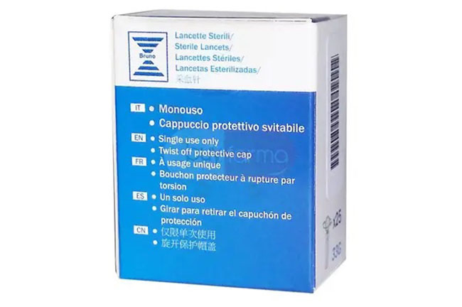 LANCETTE PUNGIDITO BRUNO 25 PEZZI - Farmacia Dott. Pasquale Russo