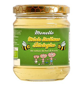 MONELLO MIELE BIOLOGICO DI ACACIA VASETTO 50 G - Farmacia Dott. Pasquale Russo