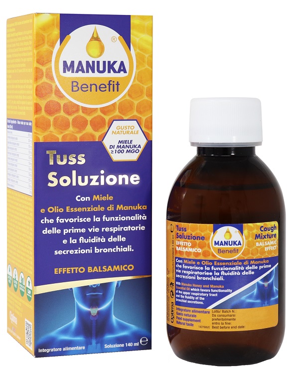 MANUKA BENEFIT TUSS SOLUZIONE 140 ML - Farmacia Dott. Pasquale Russo