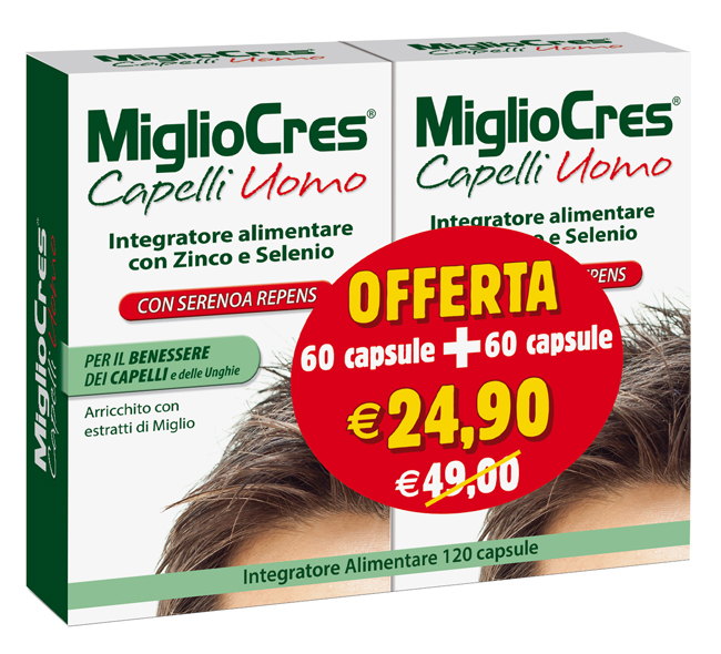 MIGLIOCRES UOMO 60+60 CAPSULE PROMO - Farmacia Dott. Pasquale Russo