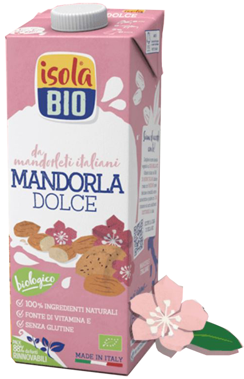 ISOLA BIO MANDORLA DOLCE BEVANDA BIOLOGICA 1 LITRO - Farmacia Dott. Pasquale Russo